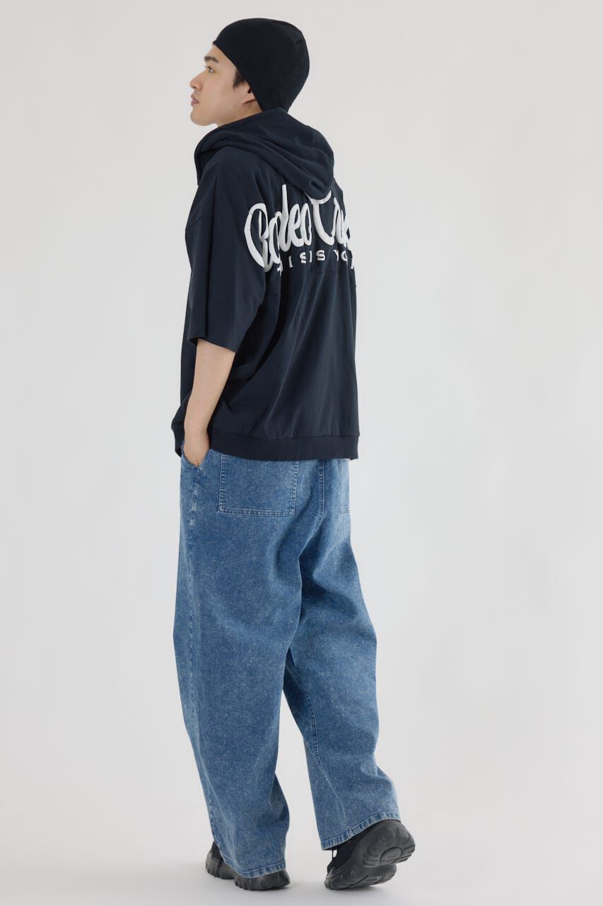 RODEO CROWNS「ハーフスリーブロゴZIPパーカー」|パーカー|