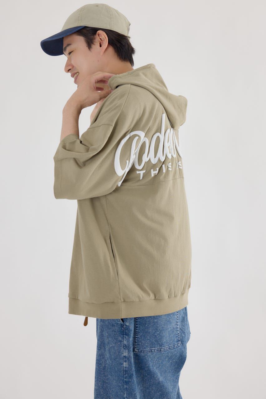 RODEO CROWNS「ハーフスリーブロゴZIPパーカー」|パーカー|