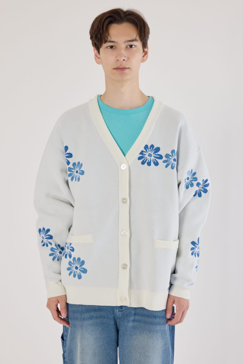RODEO CROWNS「フォーリングフラワーニットカーディガン」|カーディガン|
