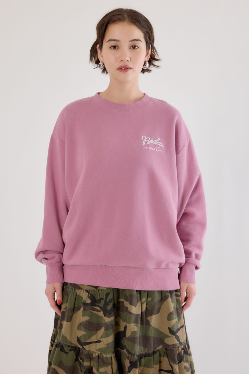 RODEO CROWNS「ロゴデニムパッチスウェットトップス」|パーカー|