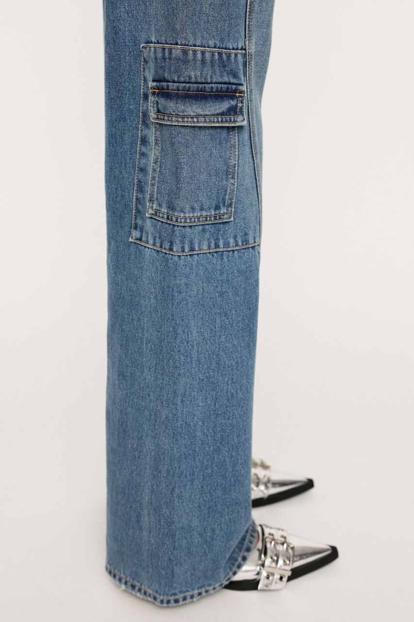 SLY「JW SLANT SEAM MID STRAIGHT-B」|デニム|