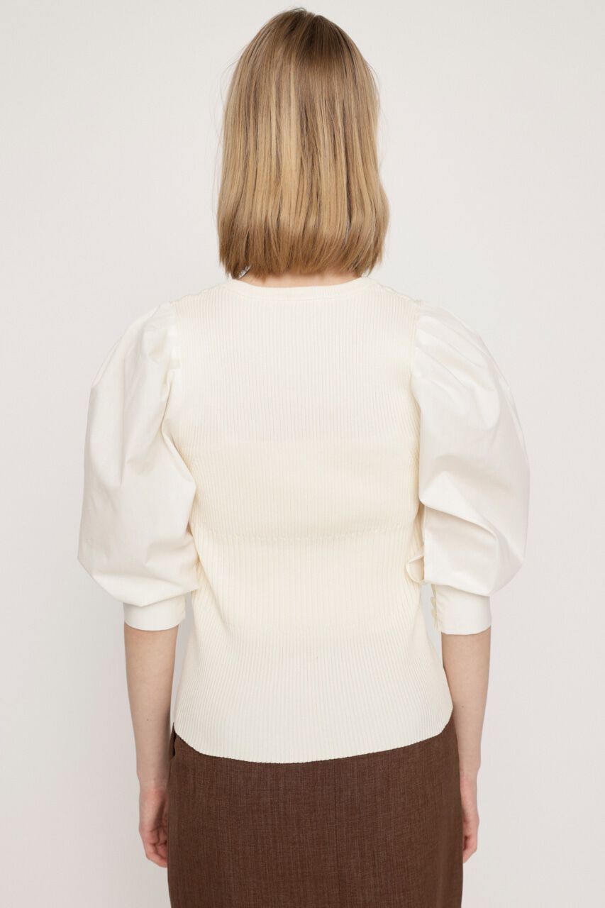 SLY「KNIT COMBI TUCK PUFF トップス」|ニット・セーター|