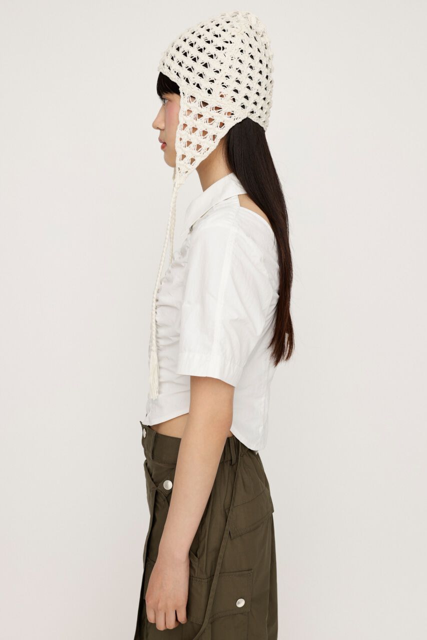 SLY「FRONT ZIP BACK OPEN ブラウス」|シャツ・ブラウス|