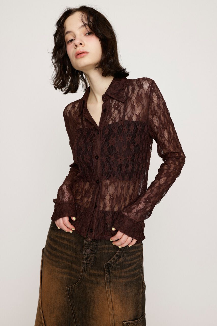 SLY「LACE COMPACT シャツ」|シャツ・ブラウス|