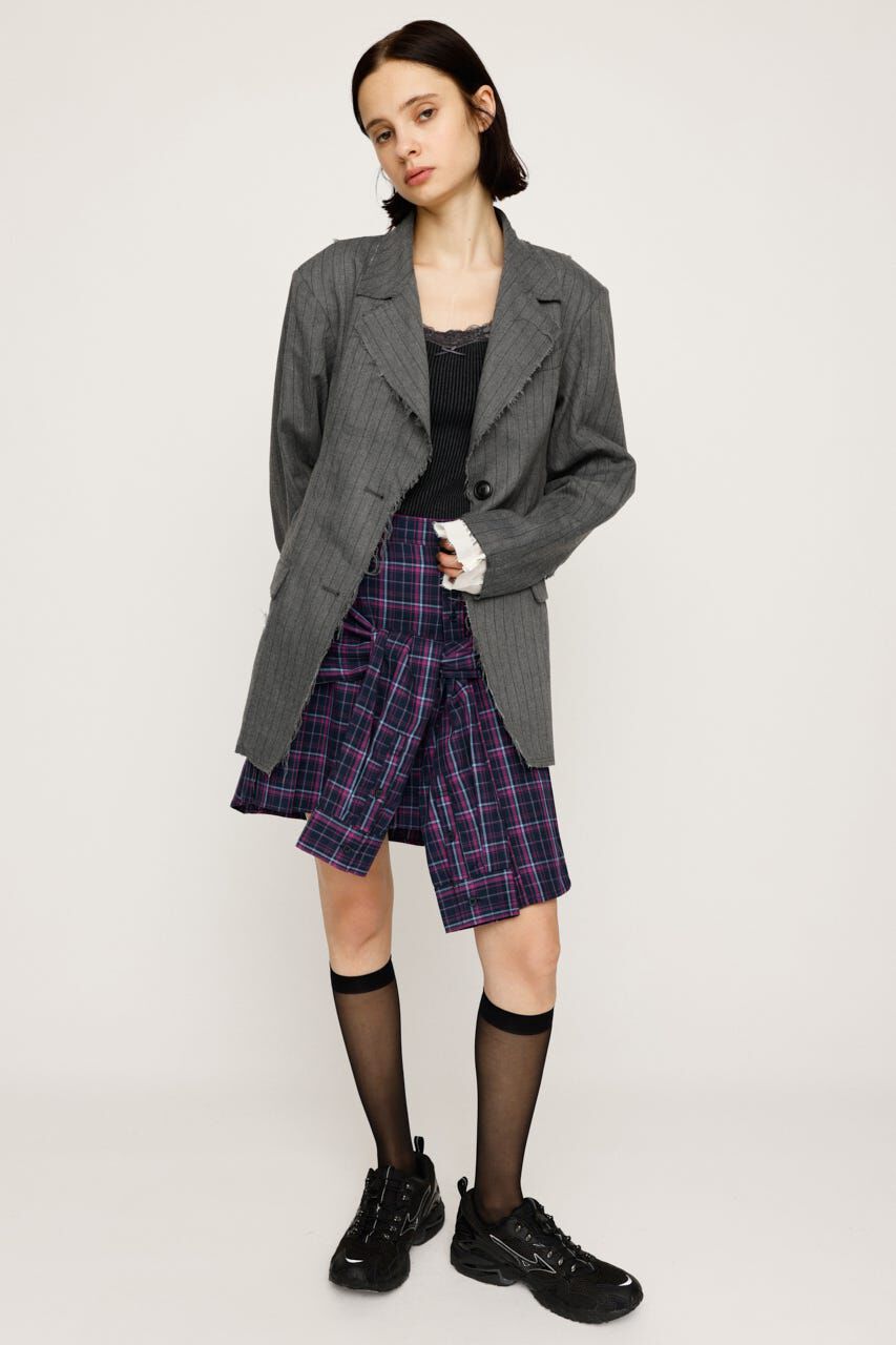 SLY「REMAKE LIKE CHECK ショートスカート」|スカート|