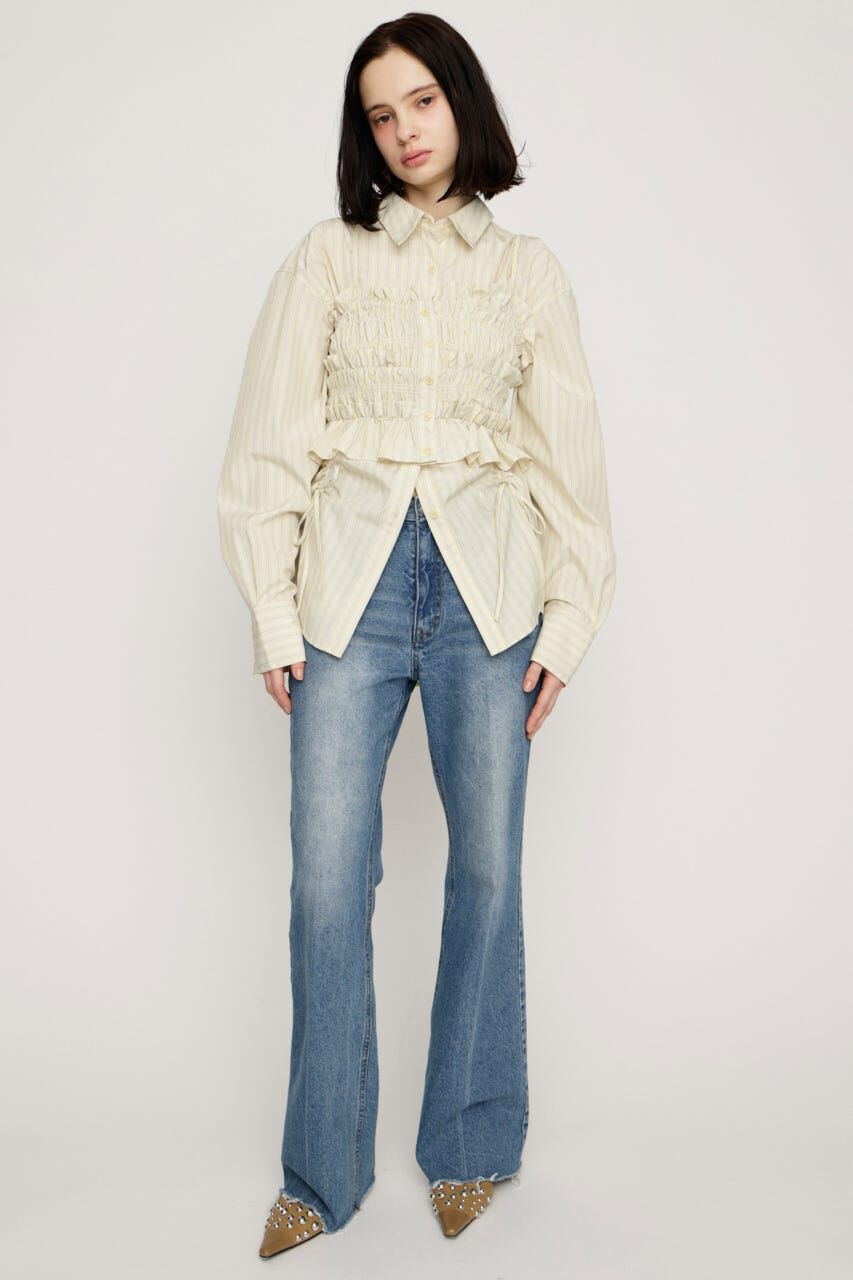 SLY「BUSTIER LAYERED GATHER シャツ」|シャツ・ブラウス|