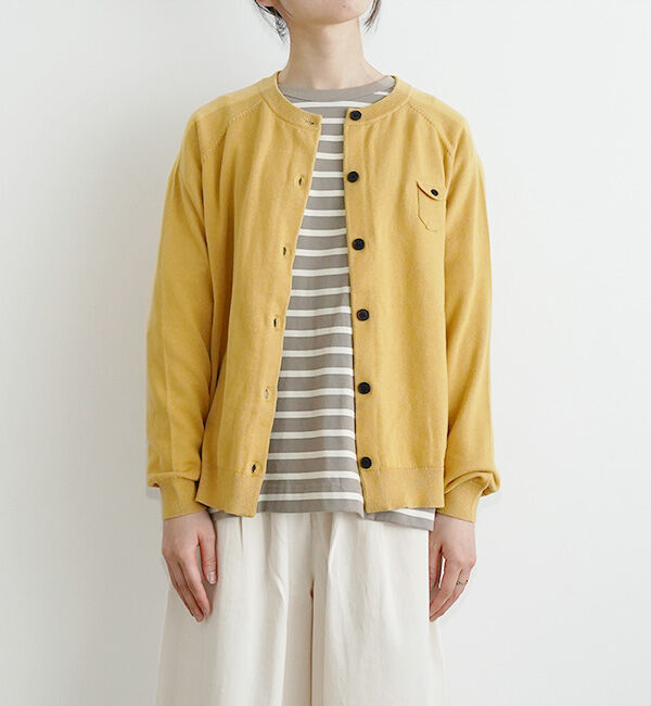 休日と詩「小さなポケットのカーディガン」|カーディガン|