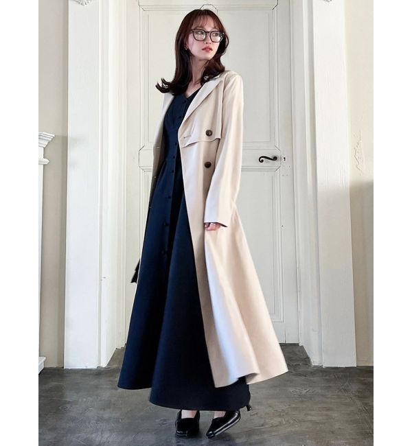 RESEXXY「レイヤードフレアトレンチコート」|トレンチコート|