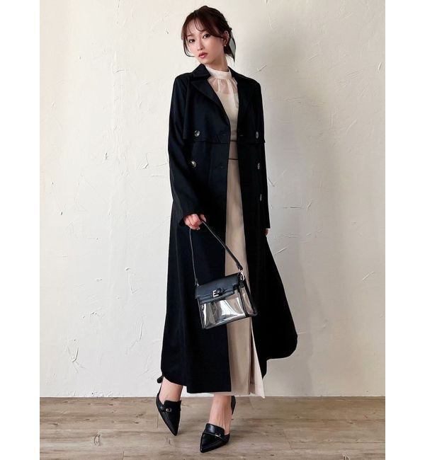 RESEXXY「レイヤードフレアトレンチコート」|トレンチコート|