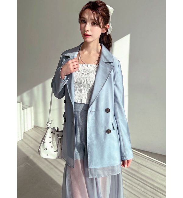 RESEXXY「シアーレイヤードジャケット」|テーラードジャケット|