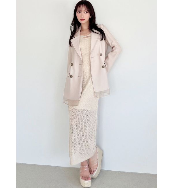 RESEXXY「シアーレイヤードジャケット」|テーラードジャケット|