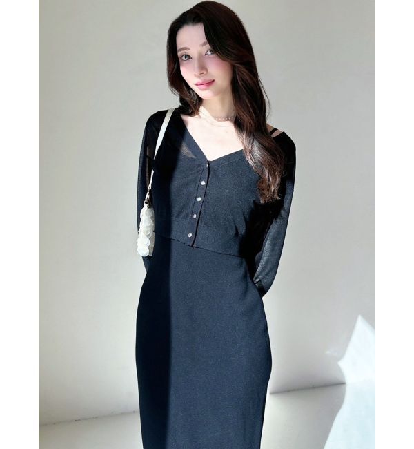 RESEXXY「シアーカーデコンビニットワンピース」|ワンピース|