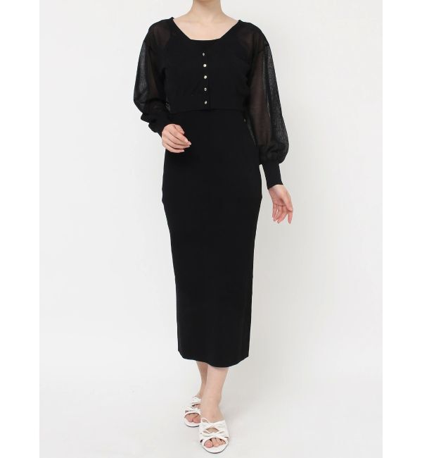 RESEXXY「シアーカーデコンビニットワンピース」|ワンピース|