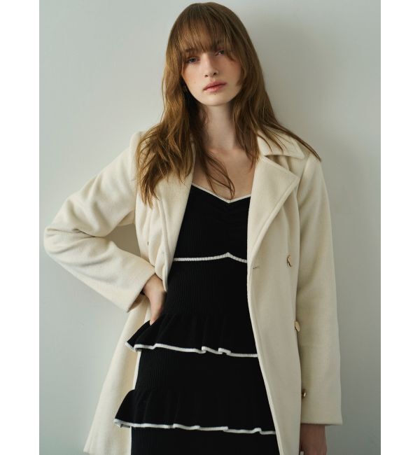 RESEXXY「フリルデザインIラインニットワンピース」|ワンピース|