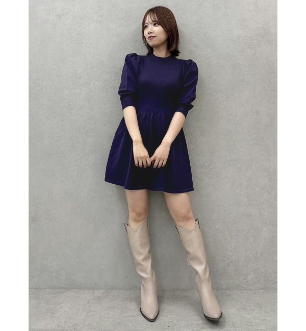 dazzlin「ホールガーメントミニワンピース」|ワンピース|