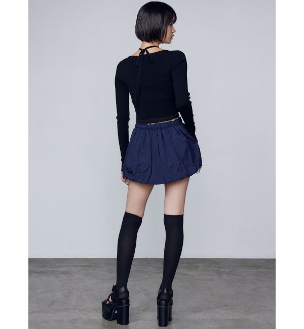 EMODA「ナイロンバルーンミニスカート」|スカート|