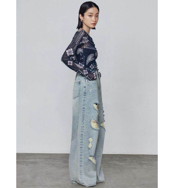 EMODA「ストラップシアートップス」|Tシャツ・カットソー|