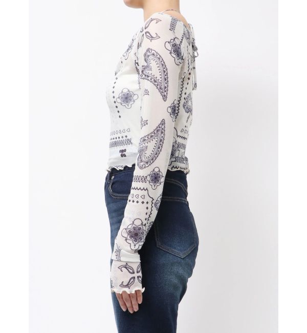 EMODA「ストラップシアートップス」|Tシャツ・カットソー|