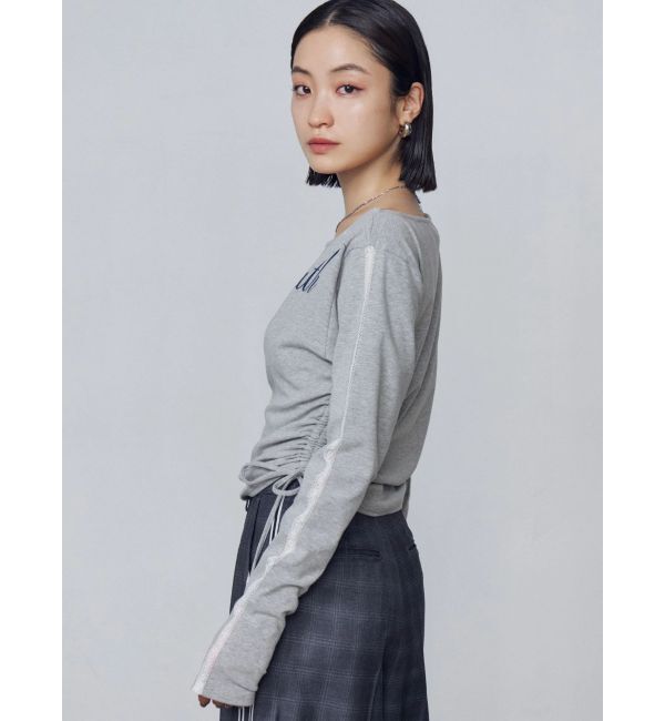 EMODA「ワイドネックサイドストリングトップス」|Tシャツ・カットソー|