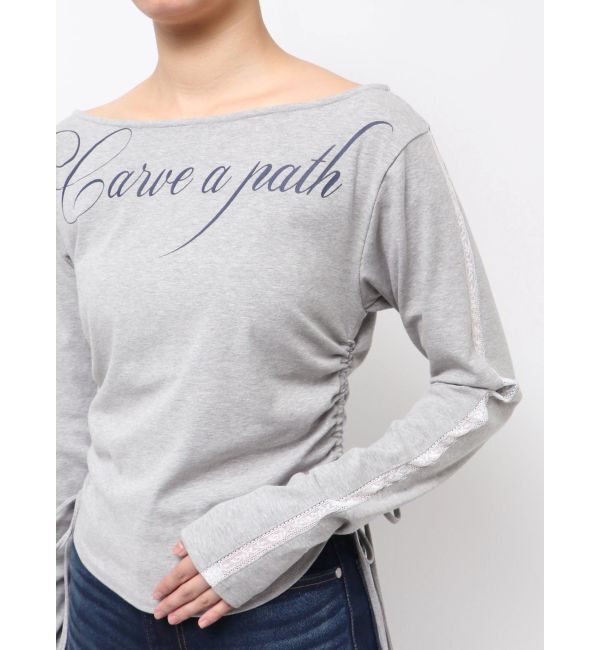 EMODA「ワイドネックサイドストリングトップス」|Tシャツ・カットソー|