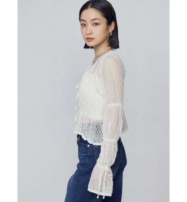 EMODA「2WAYギャザーリボンニット」|ニット・セーター|