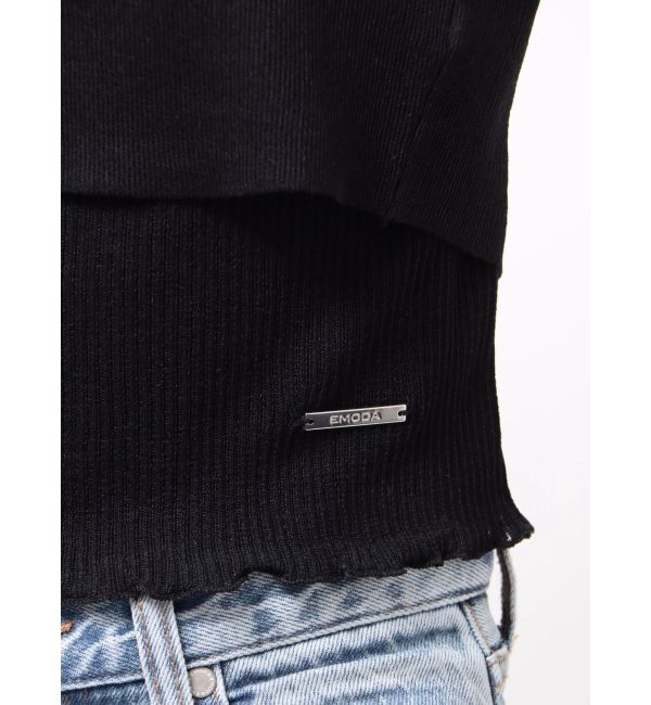 EMODA「2ピースシアーギャザーニット」|ニット・セーター|