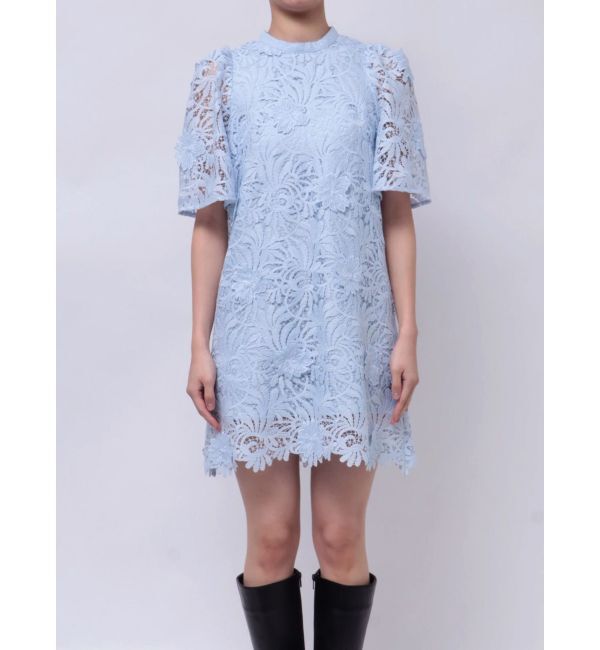 MERCURYDUO「3Dスカラップレースミニワンピース」|ワンピース|