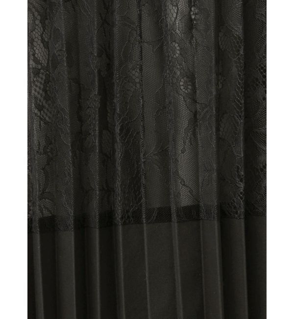 MERCURYDUO「バイカラーレースプリーツミニワンピース」|ワンピース|