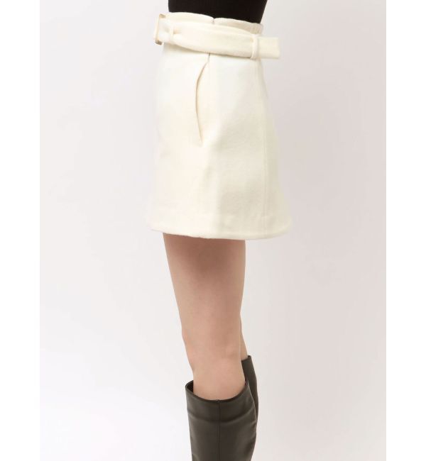 MERCURYDUO「ウールベルテッドミニスカート」|スカート|