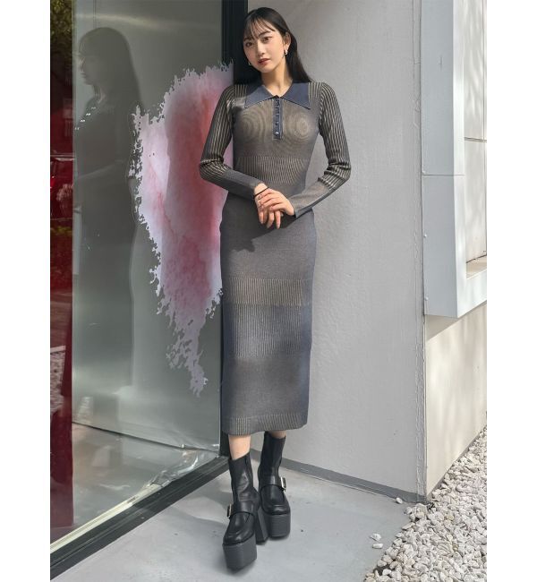 MURUA「リブニットロングワンピース」|ワンピース|