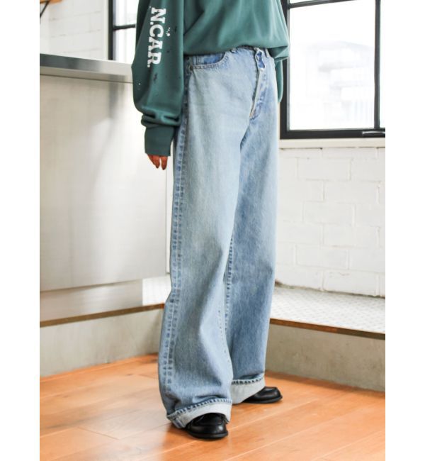 Ungrid「ロールアップルーズデニム」|デニム|