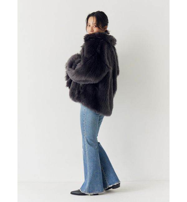 Ungrid「ボリュームデザインファーコート」|その他|