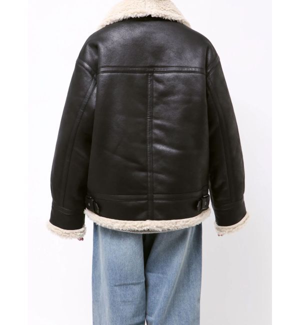 Ungrid「フェイクムートンボアブルゾン」|ブルゾン・スタジャン|