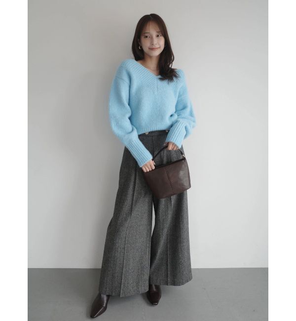 LAGUNAMOON「ウールブレンドツイードワイドパンツ」|その他|