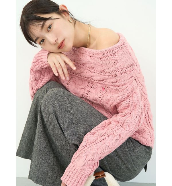 LAGUNAMOON「ウールブレンドツイードワイドパンツ」|その他|