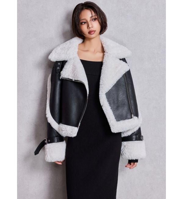 GYDA「ECO MOUTON RIDERSジャケット」|ライダースジャケット|