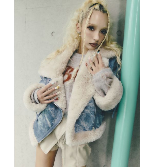 GYDA「ECO MOUTON RIDERSジャケット」|ライダースジャケット|