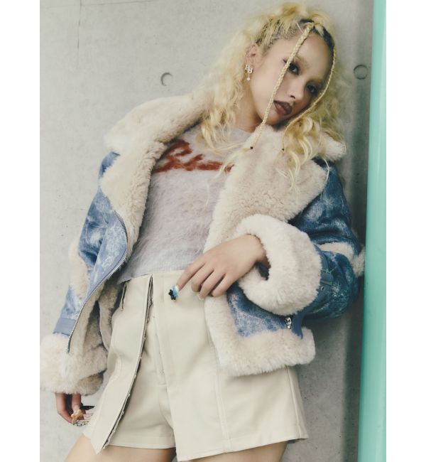 GYDA「ECO MOUTON RIDERSジャケット」|ライダースジャケット|