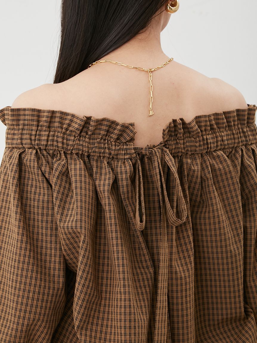 Mila Owen「後リボンボリュームオフショルブラウス」|シャツ・ブラウス|