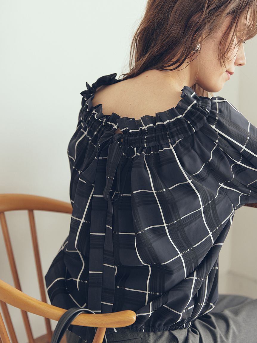 Mila Owen「後リボンボリュームオフショルブラウス」|シャツ・ブラウス|