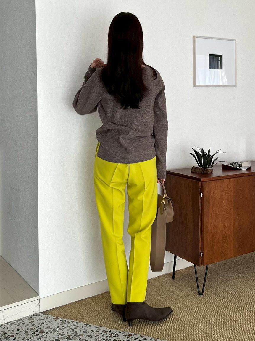 Mila Owen「後ろゴムテーパードパンツ」|チノ|