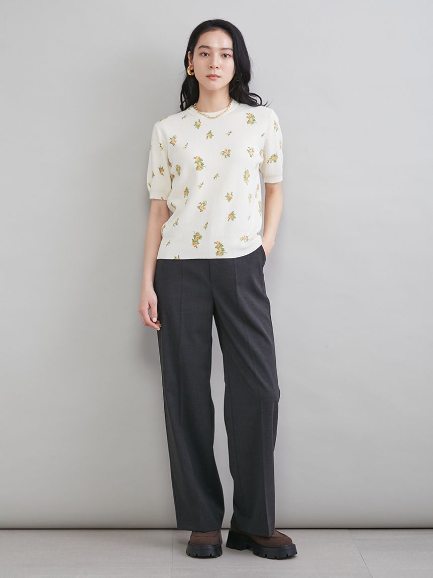 Mila Owen「テーラードトラウザー」|チノ|