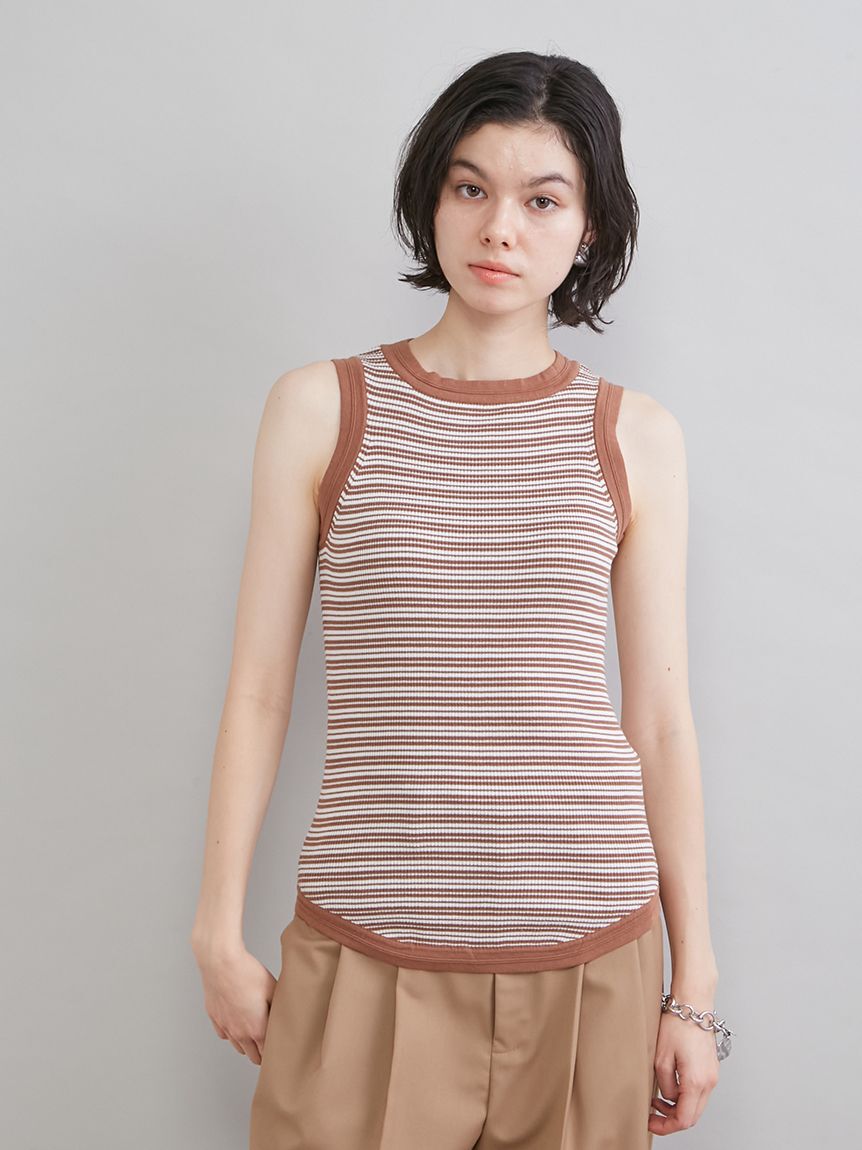Mila Owen「ＵＶケアアメスリボーダータンク」|タンクトップ|