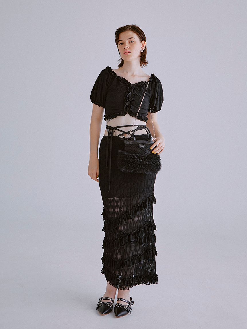 FURFUR「クロスストラップアイレットシューズ」|サンダル|