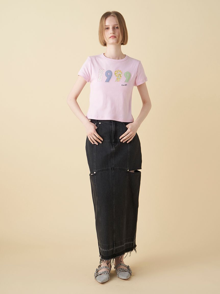 FURFUR「【上國料萌衣コラボ】1999アップリケTシャツ」|Tシャツ・カットソー|