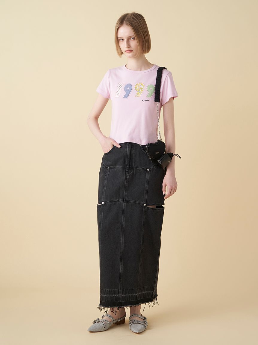 FURFUR「【上國料萌衣コラボ】1999アップリケTシャツ」|Tシャツ・カットソー|