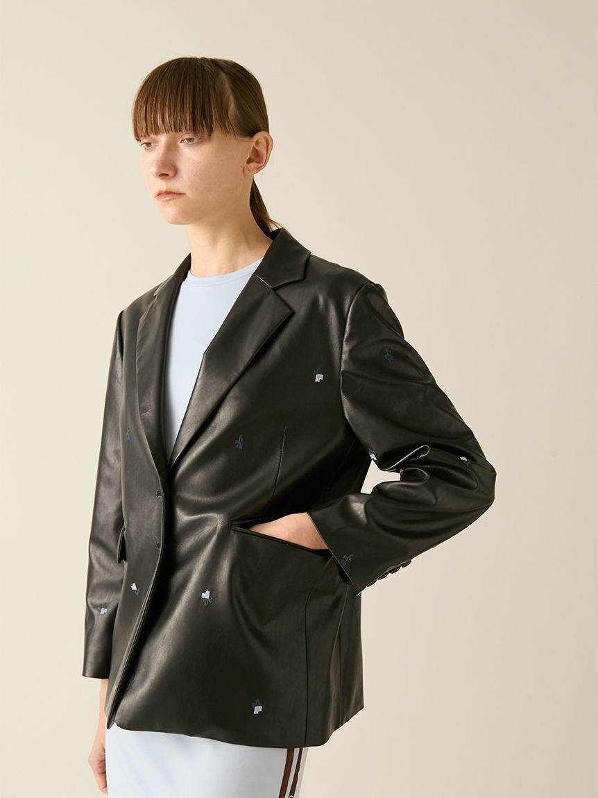 FURFUR「【限定カラー】ローズ刺繍テーラードジャケット」|テーラードジャケット|