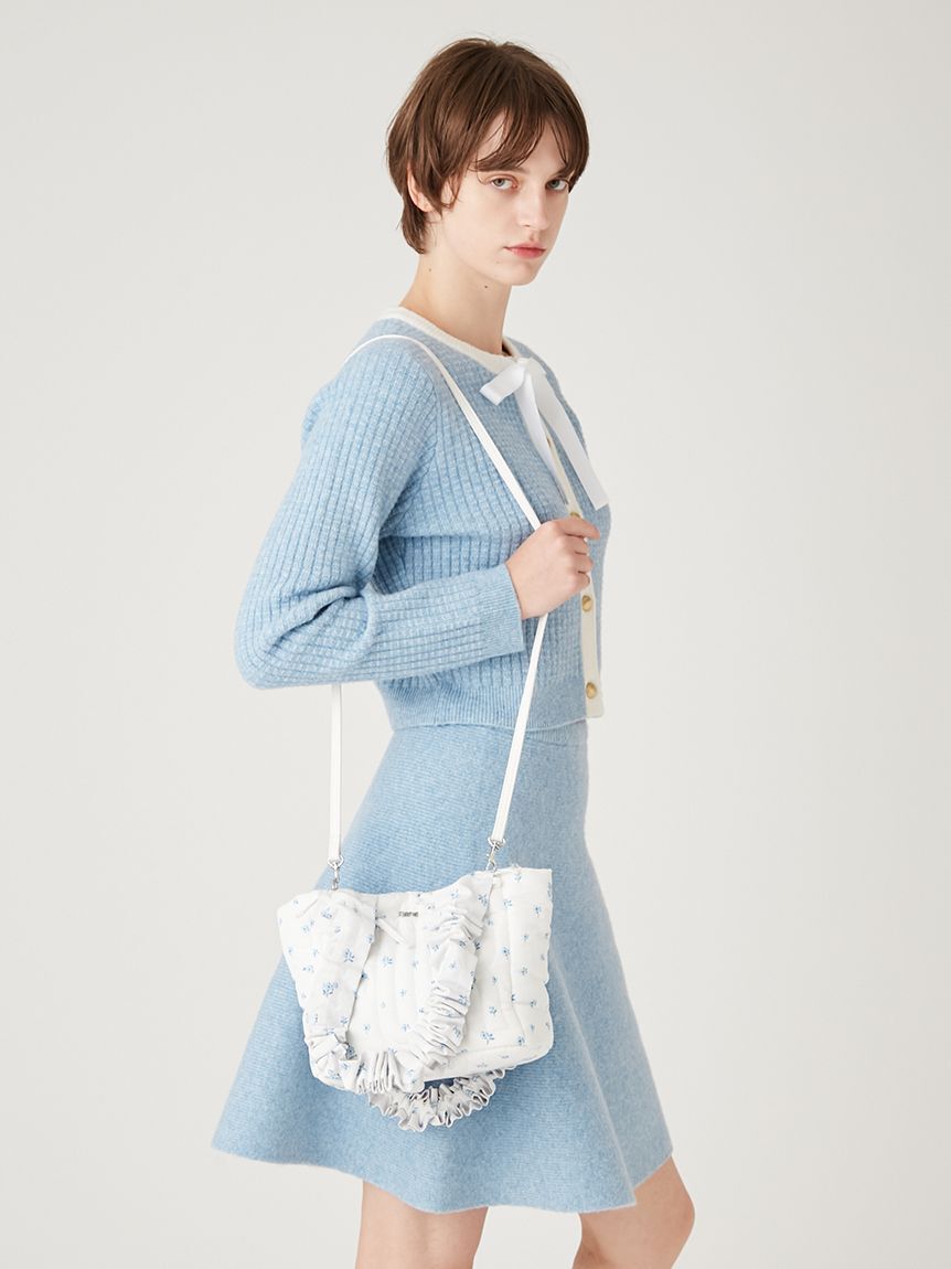 FURFUR「【WEB・一部店舗限定カラー】ボウタイトリムニットセットアップ」|ワンピース|