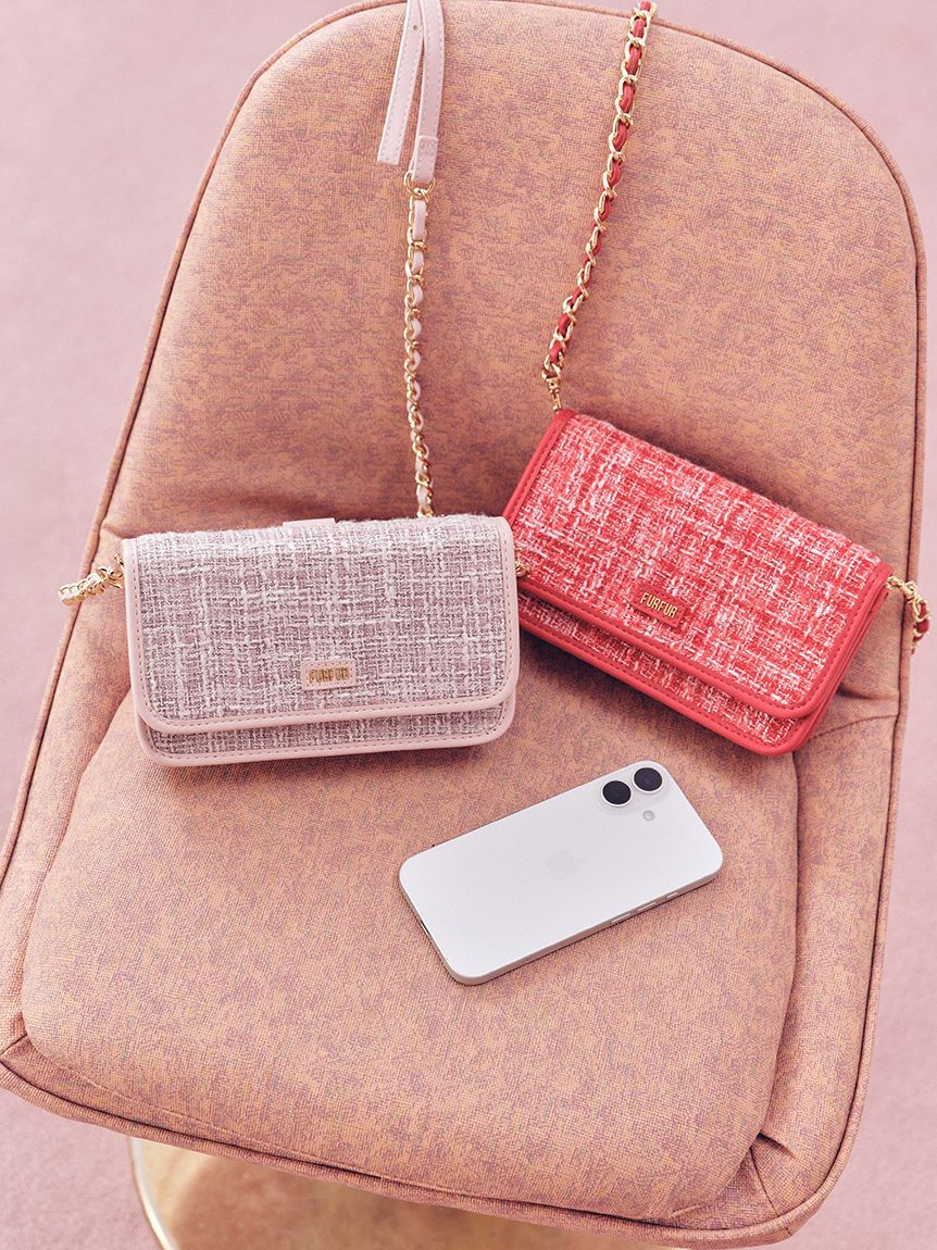 FURFUR「【限定カラー】ツイードロゴフォンホルダー」|ショルダー・メッセンジャー|