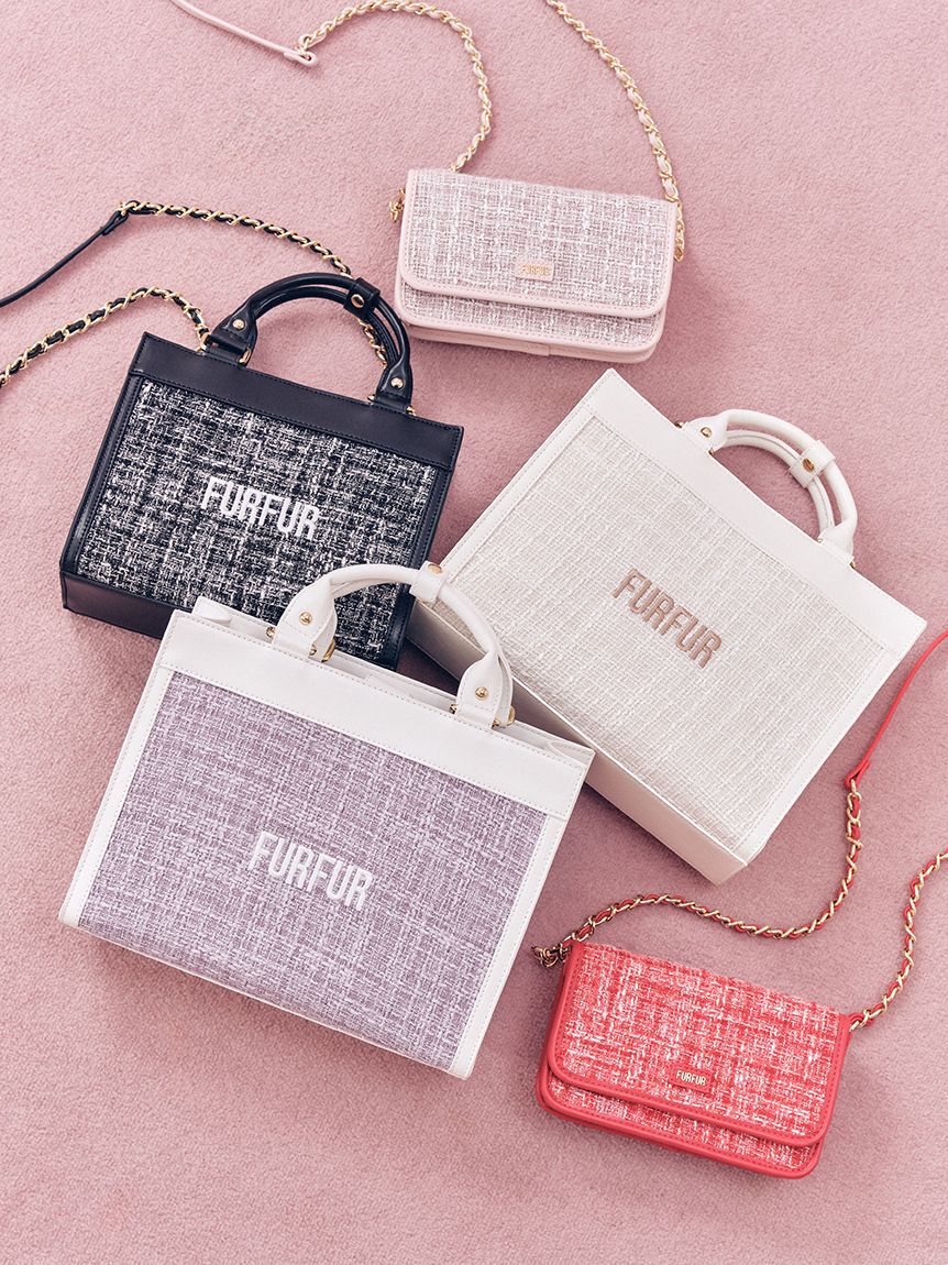 FURFUR「【限定カラー】ツイードロゴフォンホルダー」|ショルダー・メッセンジャー|